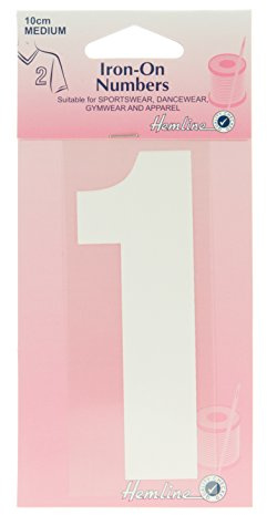 Iron-On Number 1 White