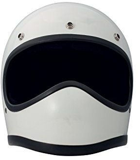 DMD 1FFS10000WH01 Racer Motorcycle Helmet, White, XS