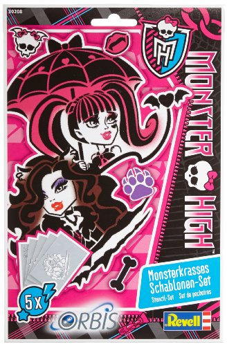 Orbis 30208 - Kinderairbrush - Schablonen-Set Monster High II