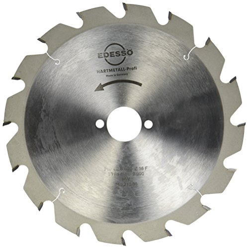 Edessö 14021030 HM-Kreissägeblatt Profi-Grobzahn 2/7/42 HW, Z=16 F, 210 x 2,8/1,8 x 30 mm, Silber