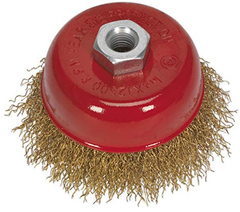 Sealey CBC752 Brassed Steel Cup Brush Ø75mm M14 x 2mm