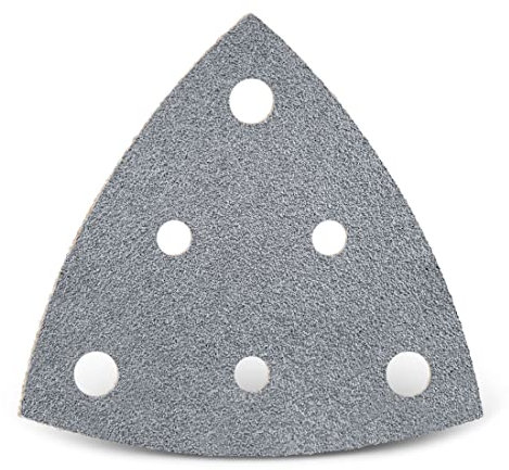 MENZER Platinum Klett-Schleifblätter, 82 mm, 6-Loch, f. Deltaschleifer, Halbedelkorund (50 Stk.) K320