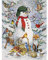 Bits and Pieces - Woodland Snowman - 500 Piece Jigsaw Puzzle for Adults - by Artist Kathy Goff - 500 pc Jigsaw