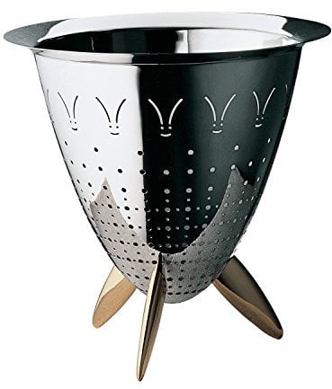 Alessi Officina MAX LE CHINOIS COLANDER, Stainless Steel, Silver