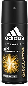 adidas Victory League Deo Bodyspray – Deodorant mit würzig-zitrischem Duft & langanhaltender Frische nach jeder Anwendung – pH-hautfreundlich – 2er Pack (2 x 150 ml)