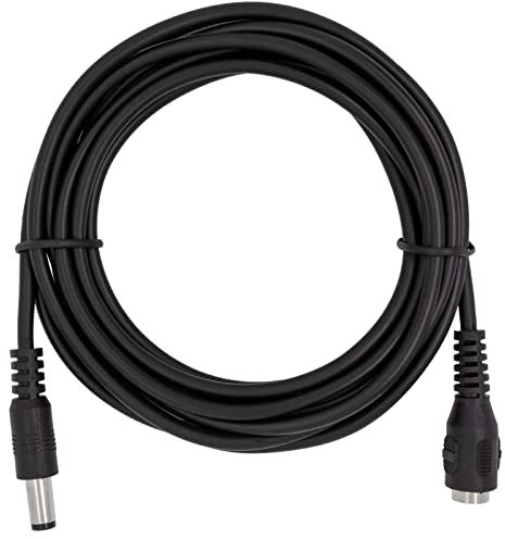 2,5m LED DC Verlängerungskabel DC Buchse + DC Stecker 5,5/2,1mm Schwarz