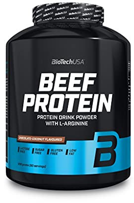 3 x Biotech USA Beef Protein, 1816g Dose , Erdbeere (3er Pack)