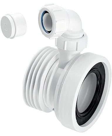 Mcalpine WC-CON1V Straight Rigid WC Connector with 1.25 Universal Vent Boss