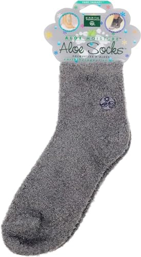 Earth Therapeutics Aloe Socks - Grey 1 Pack(S)