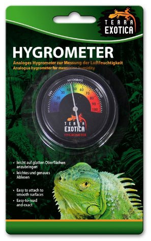 Terra Exotica Hygrometer analog - farbige Skala