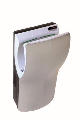 Asciugamani elettrico MEDICLINICS M12ACS Asciuga mani elettrico di fascia altissima in ABS finitura satinato Tempo asciugatura 10-15 secondi Velocità massima aria 410 km/h Funzionamento Automatico Sensore acustico serbatoio acqua Protezione antibatterica