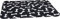 Karlie Hunde Fleecedecke Knochenmotiv, Hundedecke, Fleece, Schwarz, 100x70 cm