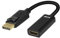 VCE Displayport to HDMI Adapter, Gold Plated DP(Display Port) 1.4 to HDMI Adapter Male to Female, 1080P HDMI 2.0 Converter with Audio, Black