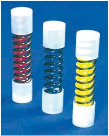 AIRWINGS Feder für Sattelstütze - gelb hart ab 90 kg Körpergewicht