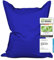 Lumaland Riesen-Sitzsack XXL 140x180 cm | Wasserfestes Indoor & Outdoor Liegekissen mit über 3 Mio. anpassungsfähigen EPS-Perlen | Bean Bag mit waschbarem Bezug [Royalblau]