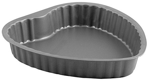 Home Maitre Backform Herz, Antihaftbeschichtung, 25 cm, anthrazit