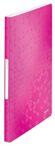 Leitz 46320023 Sichtbuch WOW, A4, PP, 40 Hüllen, pink metallic