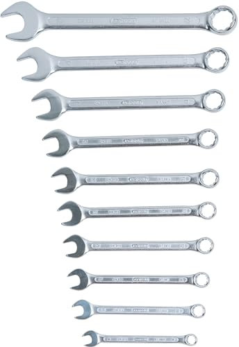 KS Tools 517.0080 CLASSIC Ringmaulschlüssel-Satz, abgewinkelt, 10-tlg. 8-22mm