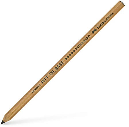 FABER-CASTELL 112605 - Stift Pitt Oil Base, extra Hard, schwarz, 1 Stück