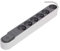 CHACON Bloc Design parafoudre 6x16A avec Interrupteur - 1,5m - Gris foncé 49614