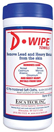 LEAD RMVR WIPES 40CT by D-WIPE MfrPartNo WT-041