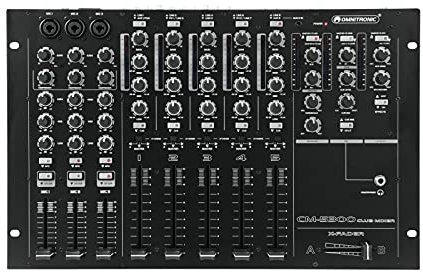 OMNITRONIC CM-5300 Club-Mixer | Professioneller 5-Kanal-Club-Mixer