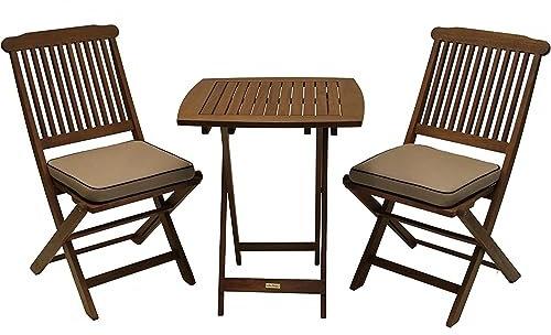 Eukalyptus 3-teiliges Bistro-Set