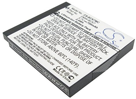 Batterie pour Panasonic Lumix DMC-FS18, 3.7V, 700mAh, Li-ion