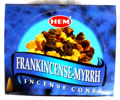 Räucherkegel HEM Weihrauch Myrrhe frankincense myrrh incense cones Precious 12 x 10 Stück