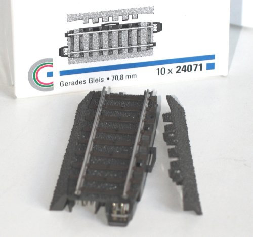 Märklin H0 24071-10 Gleis ger.70,8 mm (10 Stück)