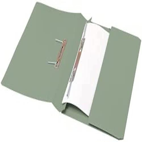 5 Star Transfer Spring File with Pocket 315gsm 38mm Foolscap Green [Pack of 25]