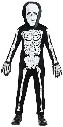 Children's Skeleton Child 158cm Costume for Halloween Living Dead Fancy Dress
