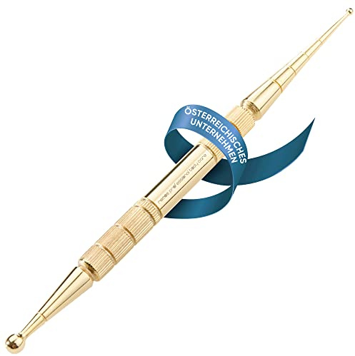 REMOS Akupressurstift & Meridianstift Messing 13 cm Kugel Ø 2/4,5 mm