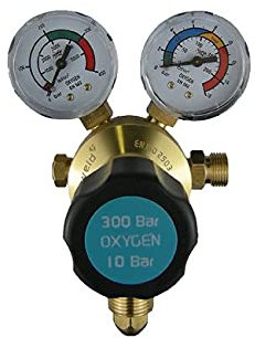 Parweld Oxygen Twin Gauge Single Stage Regulator - for gas welding burning