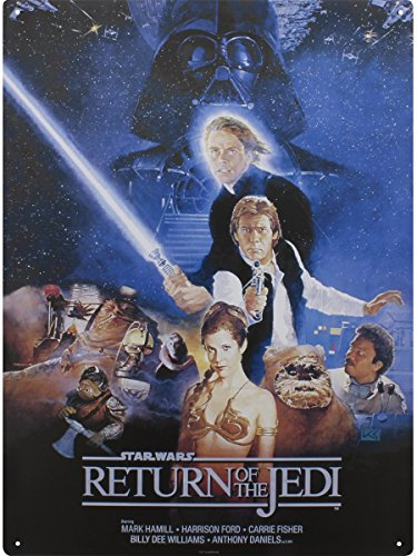 Lasgo Star Wars Placa Return of The Jedi, Acero, Multicolor, 41.8 x 30.8 x 1 cm