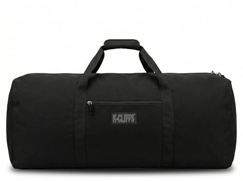 Slitstark lastduffel stor sportutrustning trumset utrustning hårdvara resväska takräcke väska, Svart, 36 x 17 x 17, Klassisk