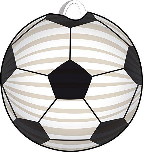 PARTY DISCOUNT Lampion Fussball, Ø 22 cm, 1 Stück
