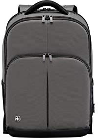 Wenger 601073 LINK 16 Laptop Backpack, Padded Laptop Compartment with iPad/Tablet/eReader Pocket in Grey (24 litres)