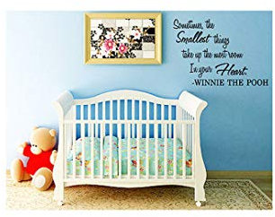 homemay PVC Wandtattoo Aufkleber Englisch Manchmal Winnie the Pooh Kinderzimmer Kinder Wohnzimmer decorationwallpaper76.2 cm x33 cm 76.2cm x33cm weiß