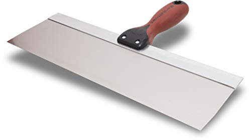 Spatola di superficie Marshalltown con manico DuraSoft in acciaio inossidabile, utensile per cartongesso e verniciatori, dimensioni della spatola: 356x76 mm