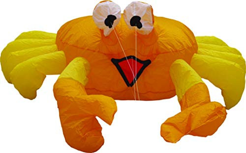 HQ Design - Bouncing Buddy Billy The Crab, Bodenwindspiel, wetterfest, dekorativ für Strand Garten Camping, robust und langlebig, 105x124cm, ab 3 Bft
