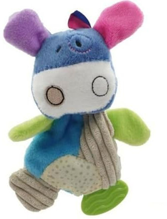 Aimé | Jouet Peluche Vache 16 cm | Multicolore et Jouet Sonore avec Squeaker pour Développer et Stimuler les Sens | Doudou pour Chien Toutes Tailles et Tous Âges