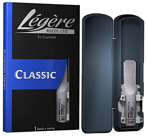Légère Reeds - Eb-Klarinettenblatt, Classic, Blattstärke 2.50 (EBC2.50) - Hochwertiges synthetisches Holzblasrohr