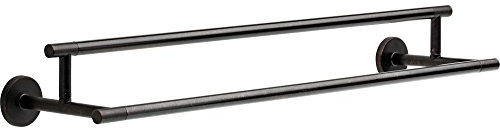 DELTA FAUCET 75925-RB Trinsic 24 in. Double Wall Mount Towel Bar Bath Hardware Accessory in Venetian Bronze