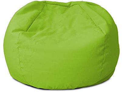 rucomfy Beanbags Small Kids Indoor/Outdoor Bean Bag. Children's Outside Garden Chair. Pre-Filled Water Resistant & Durable. 50cm x 65cm (Lime Green, Beanbag Only)