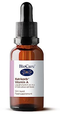 BioCare Nutrisorb Vitamin A - Helps Support Immunity, Healthy Skin and Vision - 15ml, 268 Days’ Supply