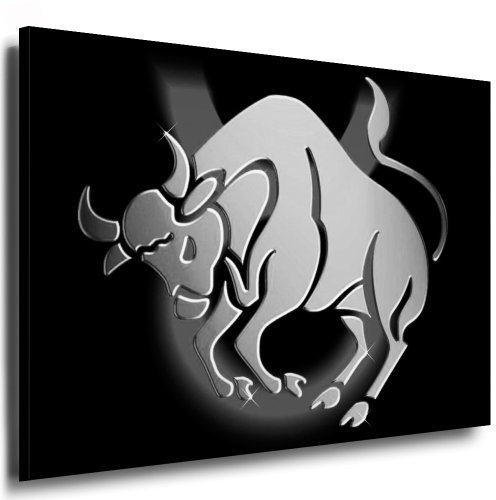 KunstdruckSternzeichen Stier Horoskop Zeichen/Bild 100x70cm / Leinwandbild fertig auf Keilrahmen/Leinwandbilder, Wandbilder, Poster, Pop Art Gemälde, Kunst - Deko Bilder