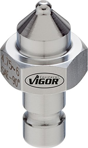 VIGOR Druckstück 90° SAE, V2558, 4,75-6 mm, Druckstück, Ø min 4.75 mm | Ø min 4.75 mm, Ø max 6 mm, 20 g, 4,75 - 6 mm, Druckstück, Durchmesser (min-max): 4.75 - 6