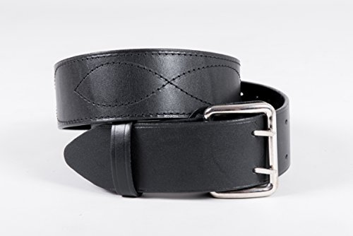 Original Russische Offizier Ledergürtel (Schwarz, 84cm - 105cm)