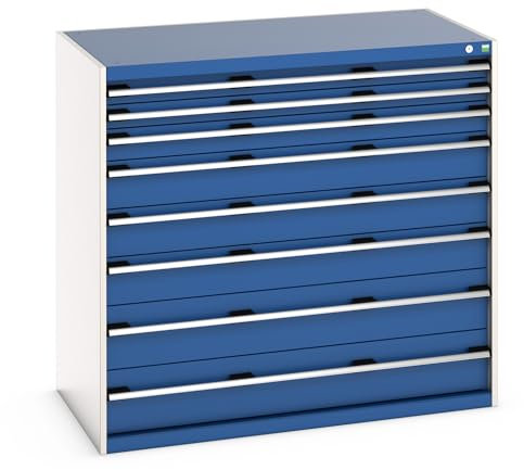 cubio Schubladenschrank bestückt, mit 8 Schubladen